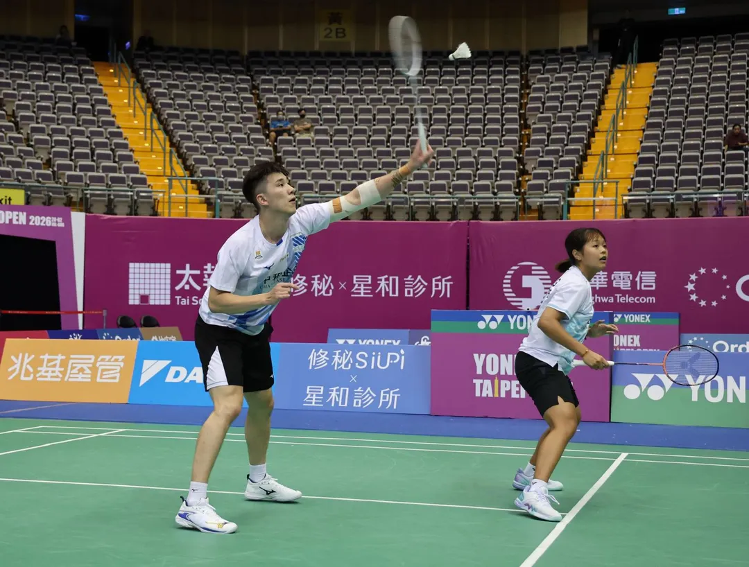 葉宏蔚／詹又蓁。（資料照／台北羽球公開賽）