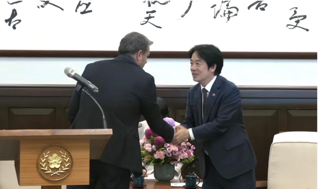 賴總統接見義大利參院副議長錢益友。（圖／總統府提供）