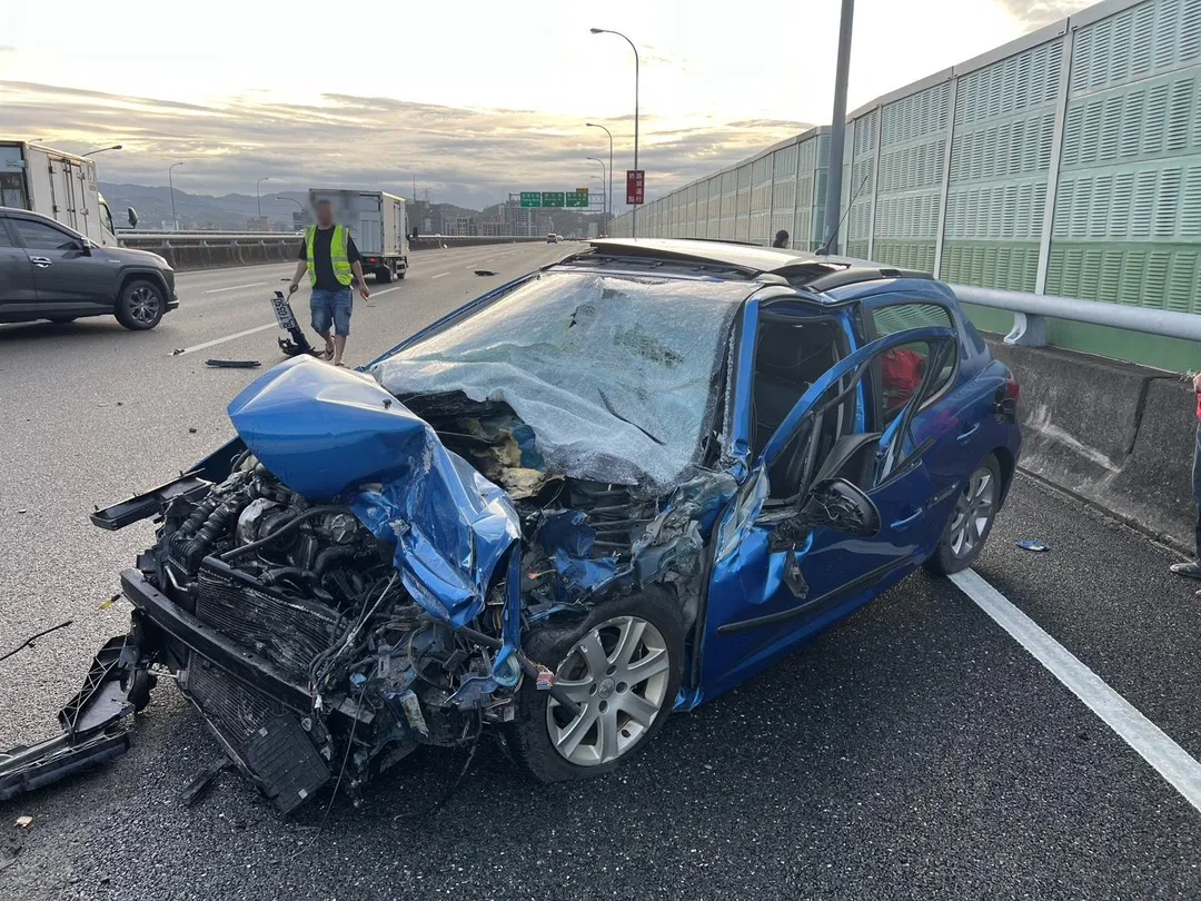 車禍現場。（圖／警方提供）