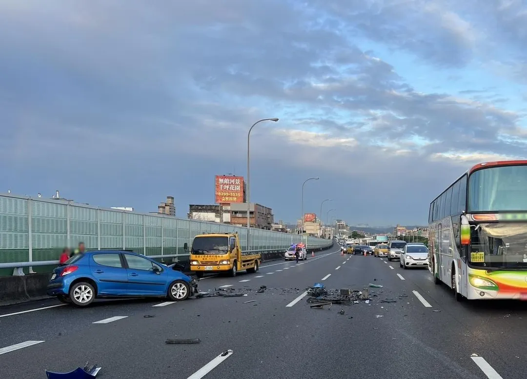 車禍現場。（圖／警方提供）