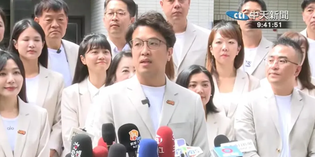 沈伯洋受訪。（圖/中天新聞）