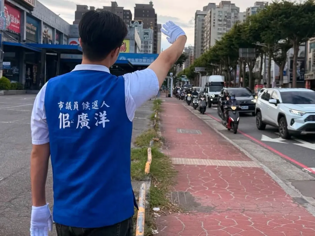 佀廣洋仍勤跑基層,但直至今(3)日仍未去桃園市選委會登記。(圖/佀廣洋臉書)