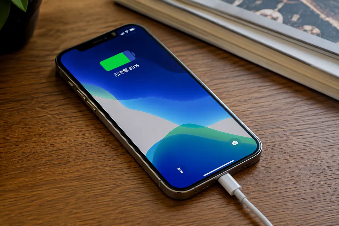 不少iPhone用戶緊盯電池健康度，甚至堅持充到80%就立刻拔線。（示意圖／AI生成）