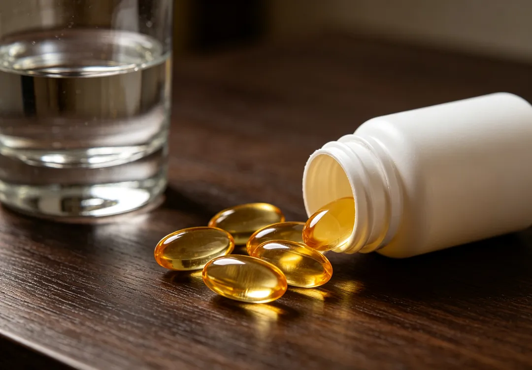 攝取足夠的海洋性Omega-3可能與較低的威脅視力之視網膜病變風險有關，但不代表服用魚油膠囊就能預防病變。（示意圖／AI生成圖）