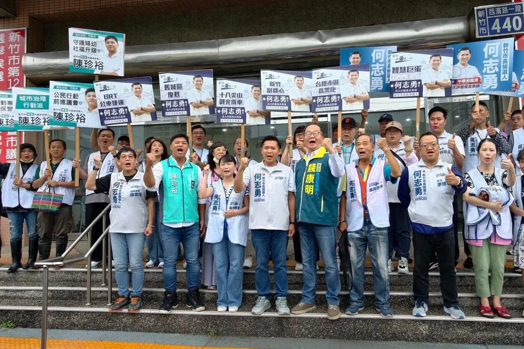 何志勇登記參選新竹市長。（圖／翻攝何志勇臉書）
