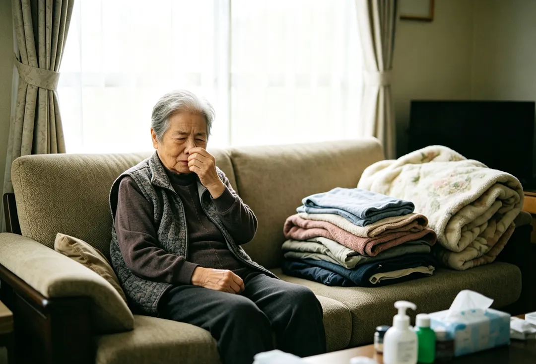 被稱為「老人味」的氣味主要來自2-壬烯醛物質，當皮膚油脂氧化分解時便會產生。（示意圖／AI生成圖）