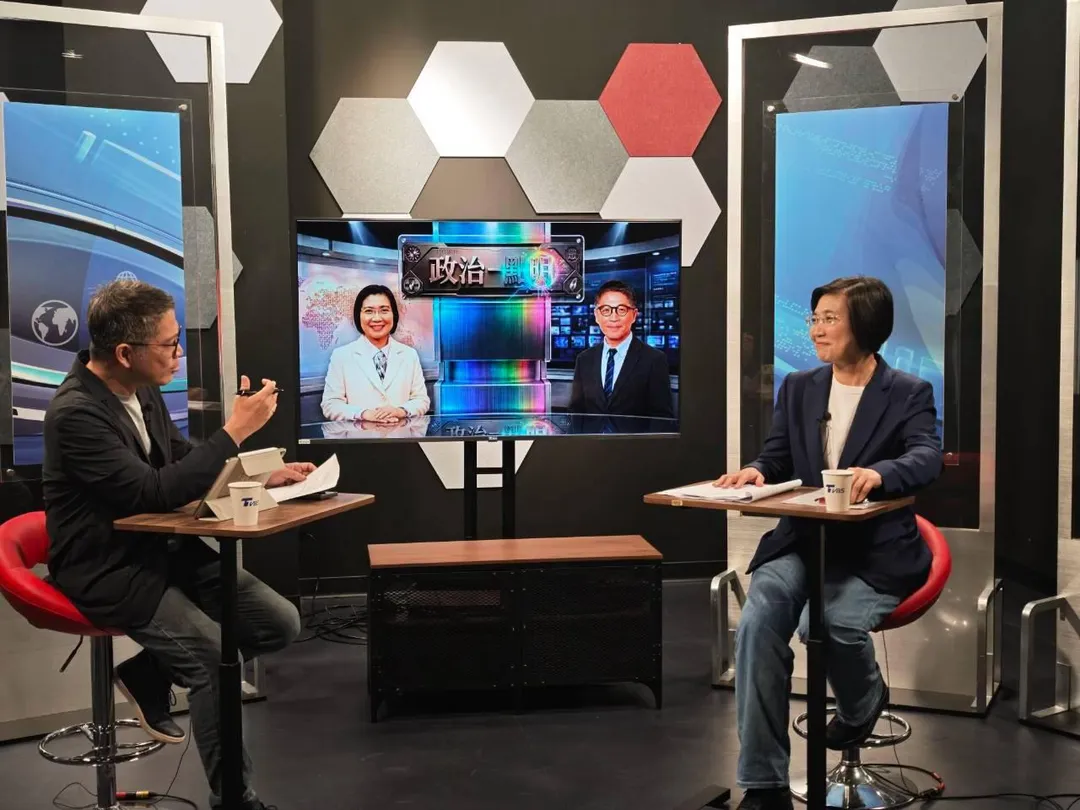 國民黨新竹縣長參選人徐欣瑩接受《政治一點明》專訪。（圖／徐欣瑩競選團隊提供）