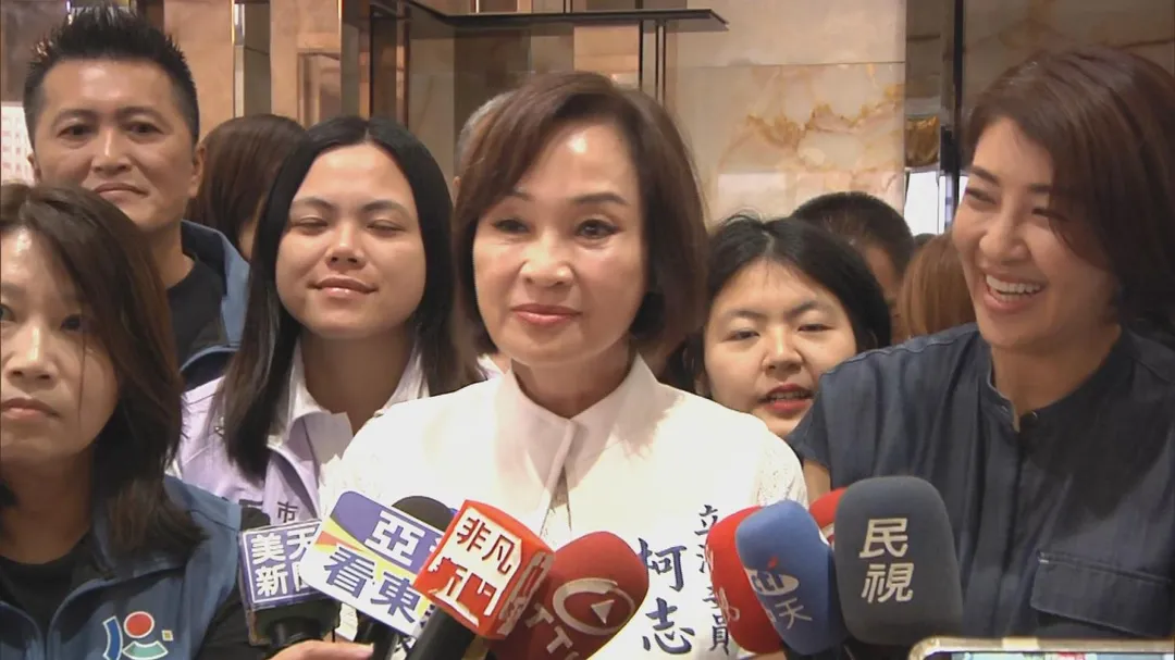 南投縣長許淑華前往高雄力挺柯志恩。（圖／中天新聞）