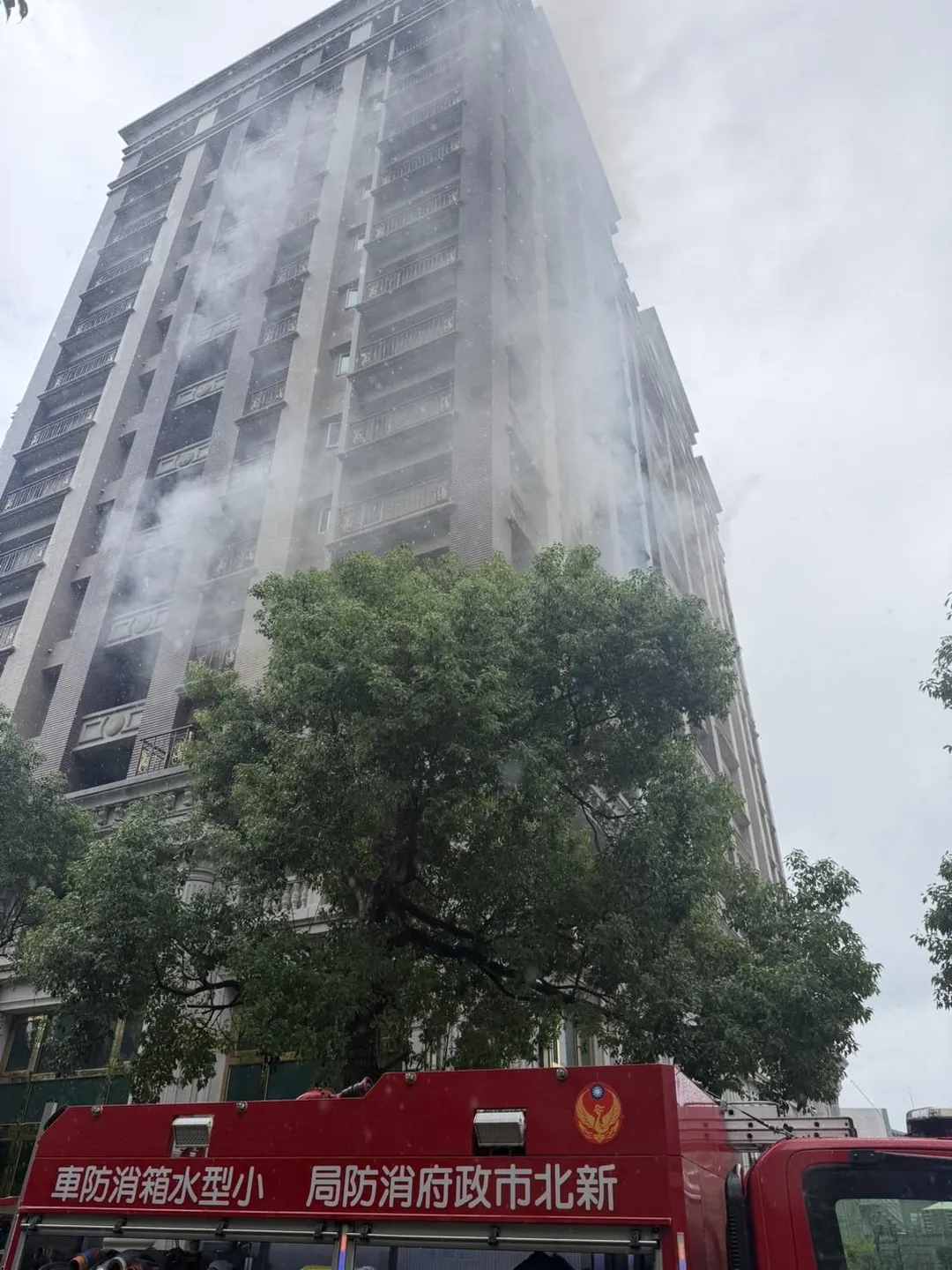 起火點位於3樓。（圖／翻攝畫面）