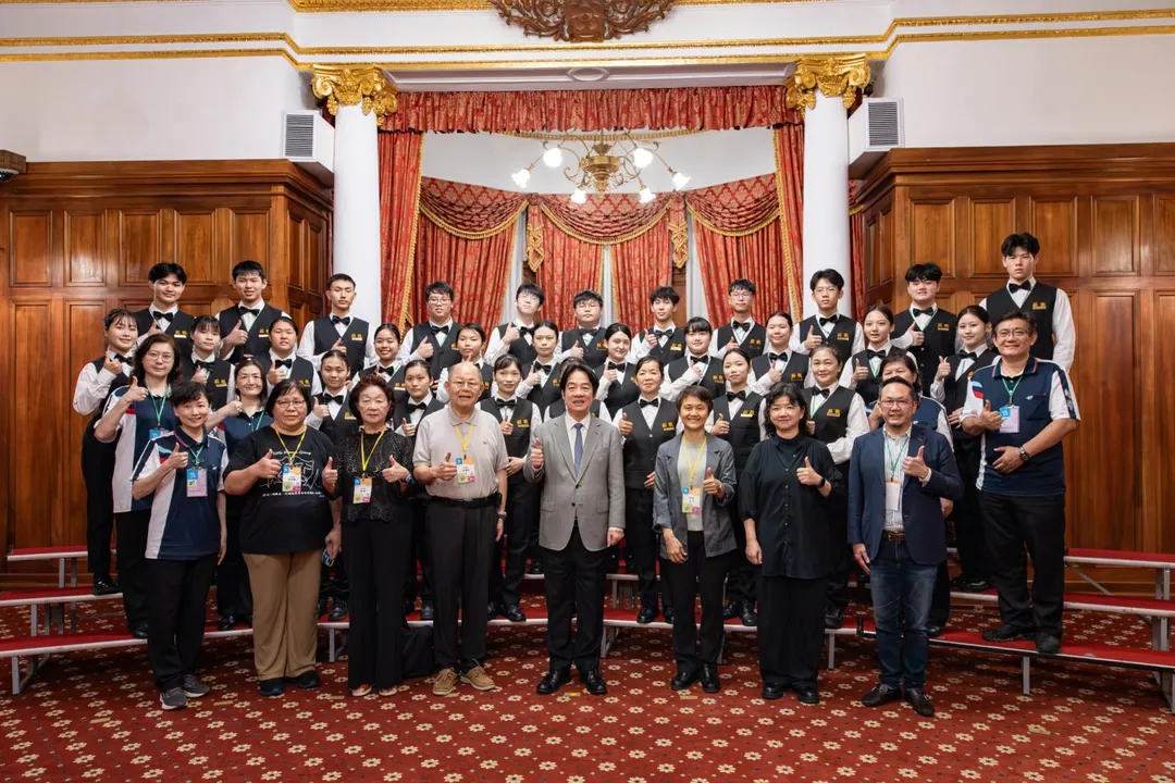 賴清德總統今(5)日晚間出席「2026藝文聯誼茶會」。(圖/總統府提供)