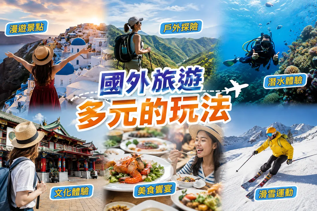 國外旅遊多元，投保旅平險不是買越多越好，依自身需求投保才能獲得真正保障。（圖/AI生成）