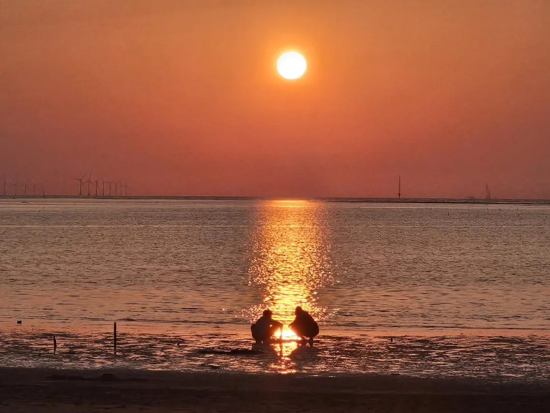 大安濱海樂園夕陽美景。（圖／台中市政府觀光旅遊局）