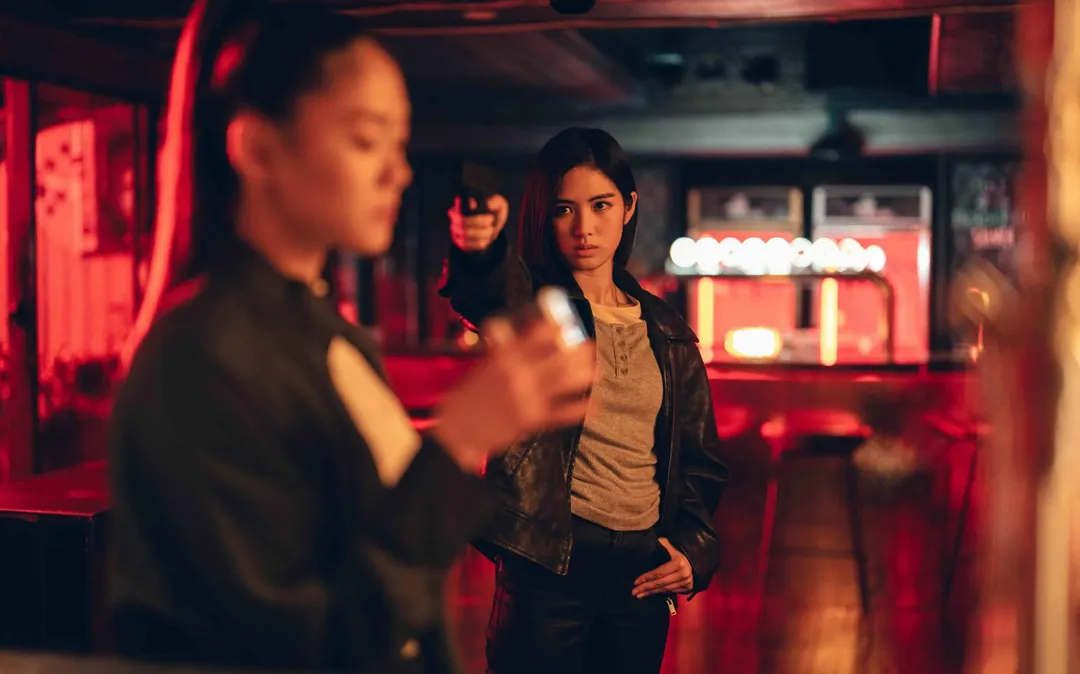 「空手道女神」文姿云在劇中驚喜客串對決雷嘉汭。（圖／Netflix 提供）