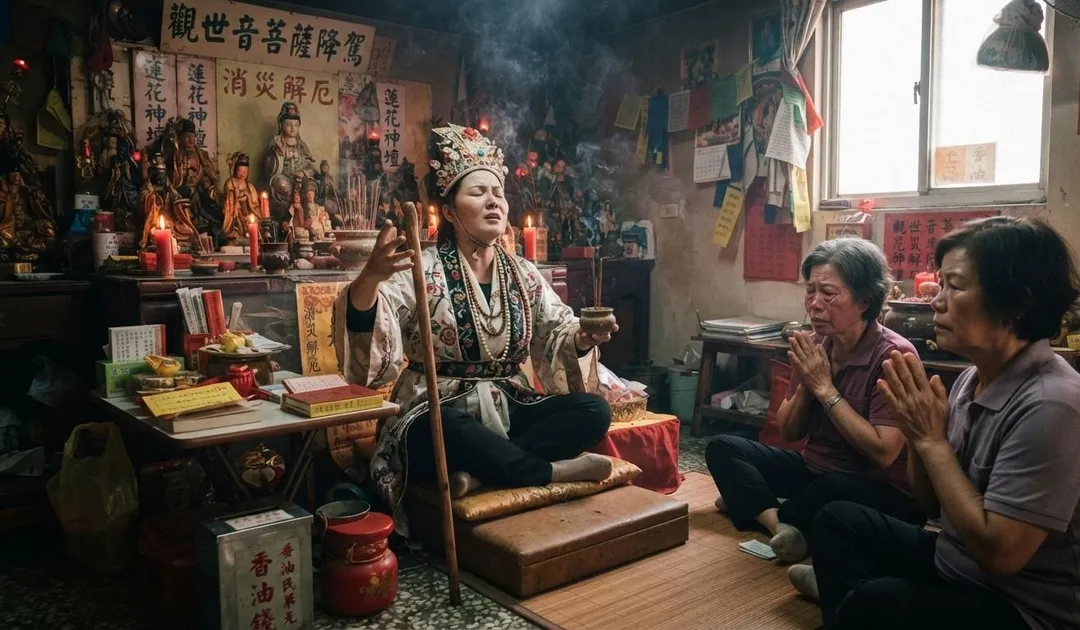 法會消災、神明降旨全是假的！假乩身狂騙921萬，判刑3年6月。（圖／示意圖／AI生成）