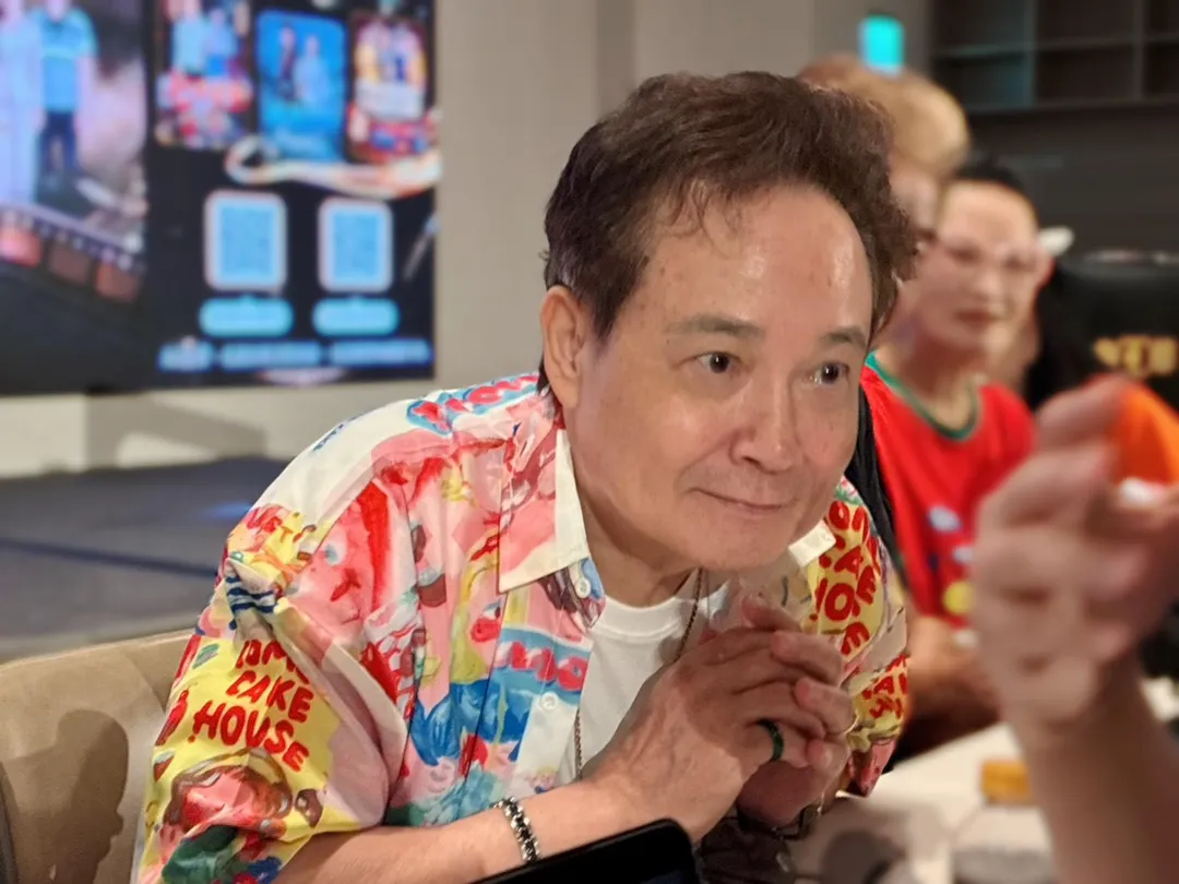 孟飛保養得宜，認為保持年輕的心態很重要。（圖／記者郭竹倩 攝）