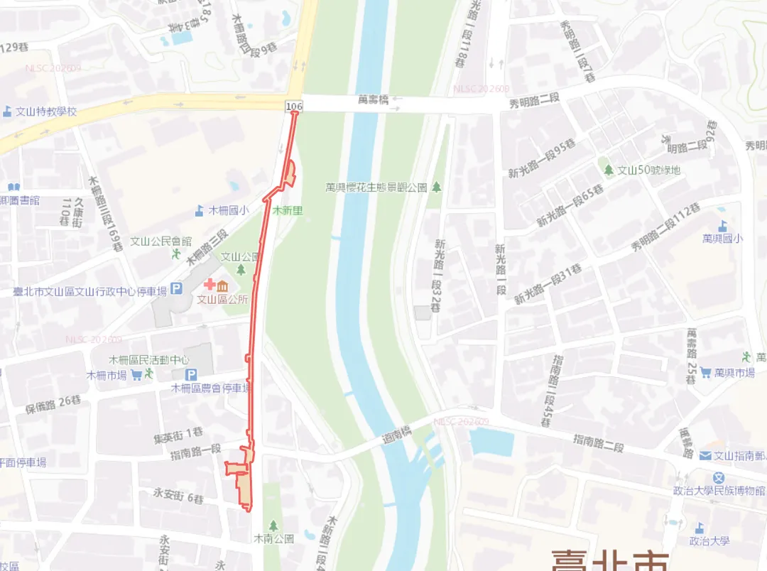 台北市文山區木新路1段12日將停水。（圖／翻攝台北自來水事業處）