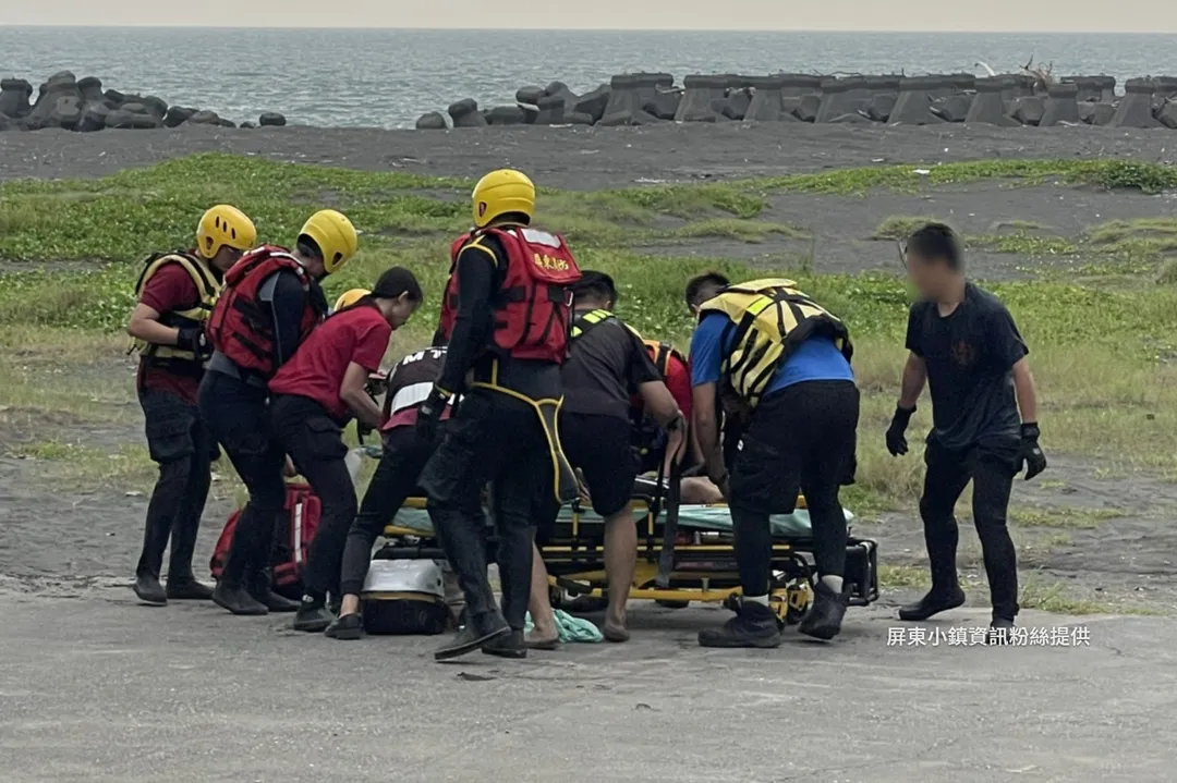 屏東縣東港鎮鎮海公園今(12)日下午傳出一起嚴重的水域意外事故。(圖/屏東小鎮資訊提供)