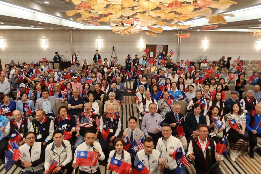 國民黨立委訪團出席舊金山僑界造勢大會。(圖/徐巧芯辦公室提供)