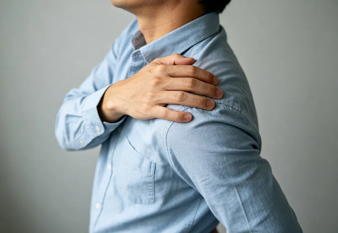 肩關節結構複雜,疼痛可能來自肌腱、滑囊、關節囊、骨頭、神經,甚至腫瘤,不能一概視為「五十肩」。(示意圖/AI生成圖)