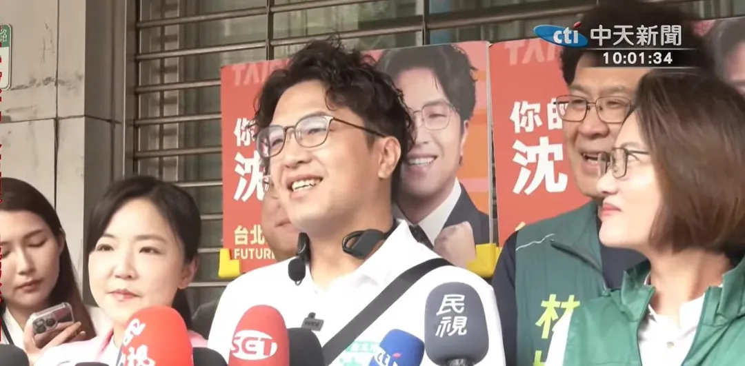 沈伯洋受訪。(圖/中天新聞)