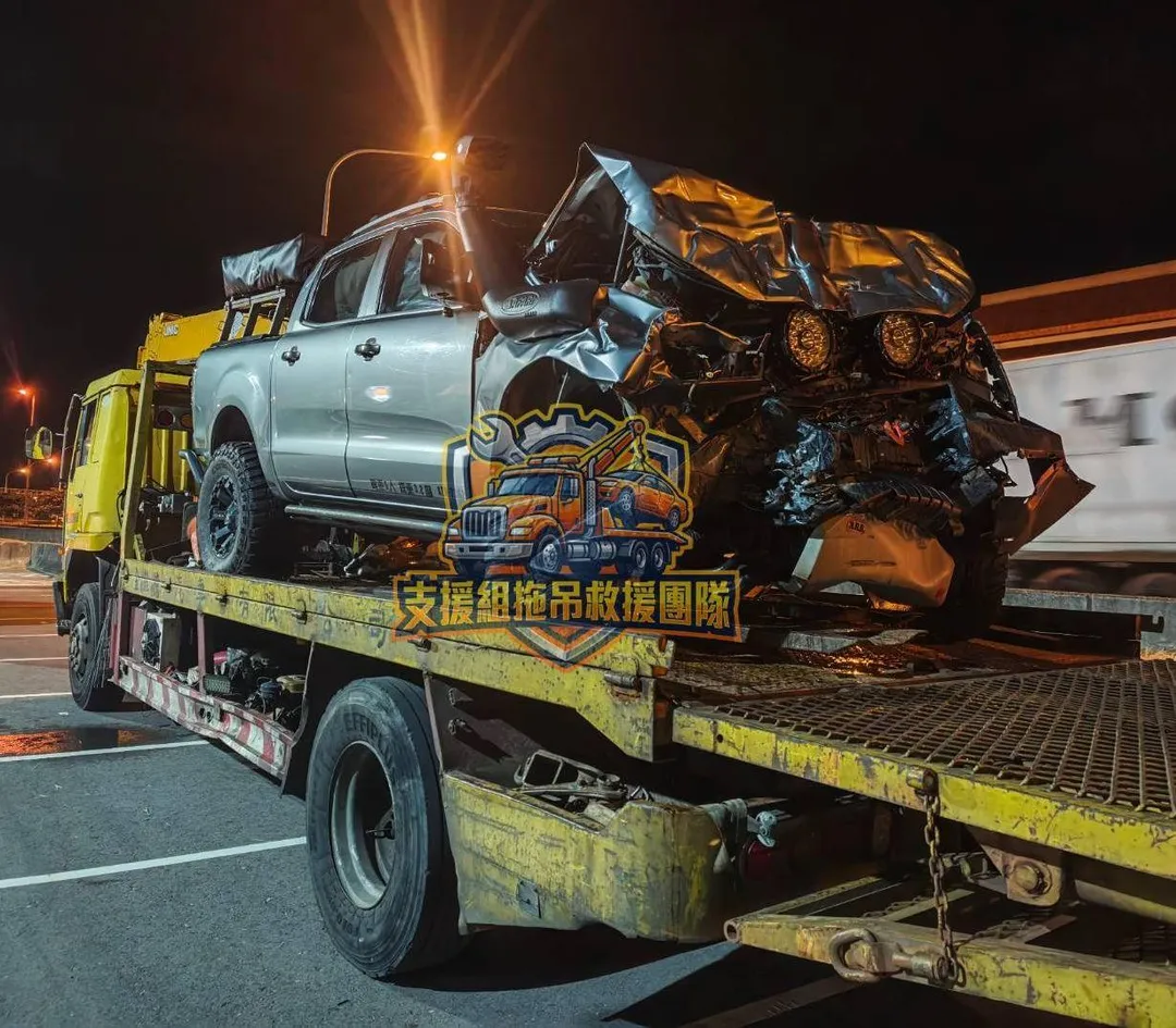 事故車。（圖／支援組拖吊救援團隊提供）