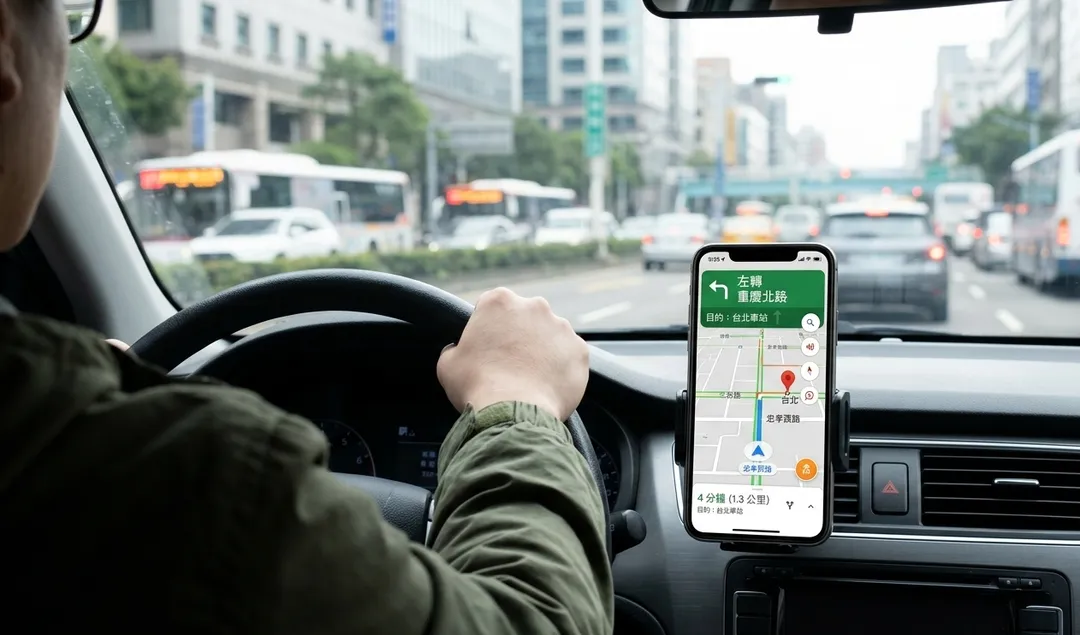 Google地圖導航功能為使用者簡化出遊規劃，但許多人可能未發現其隱藏的便利用法。（示意圖／AI生成）