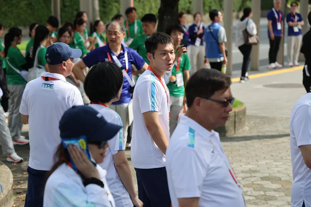 運動部長李洋一度被亞奧會拒絕參加儀式。（圖／中華奧會提供）