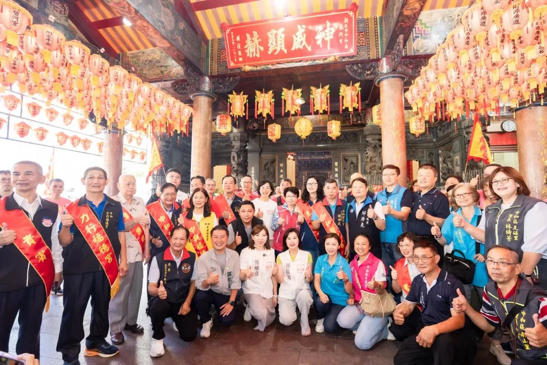 蘇巧慧18日密集展開公廟行程。（圖／蘇巧慧競辦提供）
