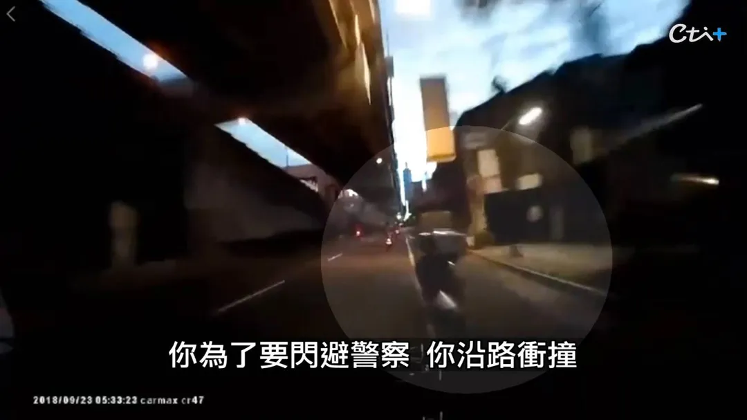 行車紀錄器拍下郭男市區狂飆破百的畫面，被檢方痛批為恐攻級酒駕。(圖/老Z調查線)