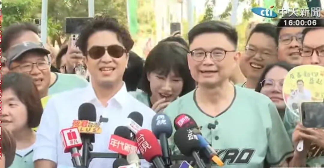 沈伯洋19日下午也南下幫黨籍高雄市長參選人賴瑞隆站台。（資料照／中天新聞）