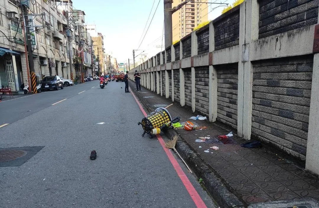 車禍現場。（圖／警方提供）