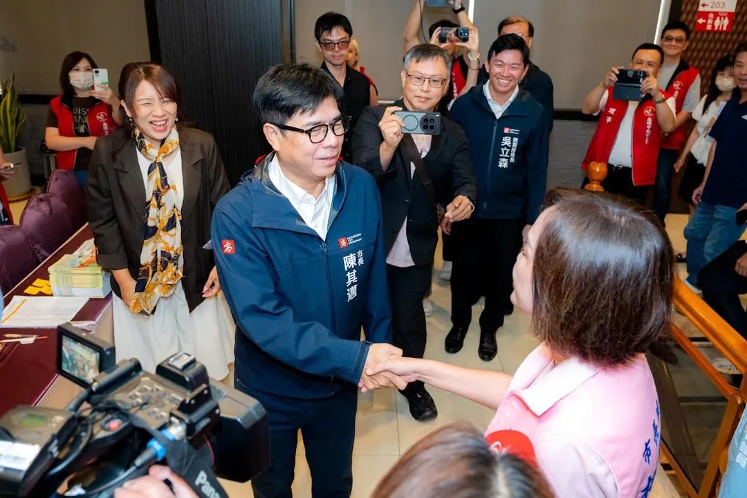 高雄市長陳其邁過去多次在活動中與國民黨高雄市長參選人柯志恩寒暄互動。（圖／柯志恩競辦提供）