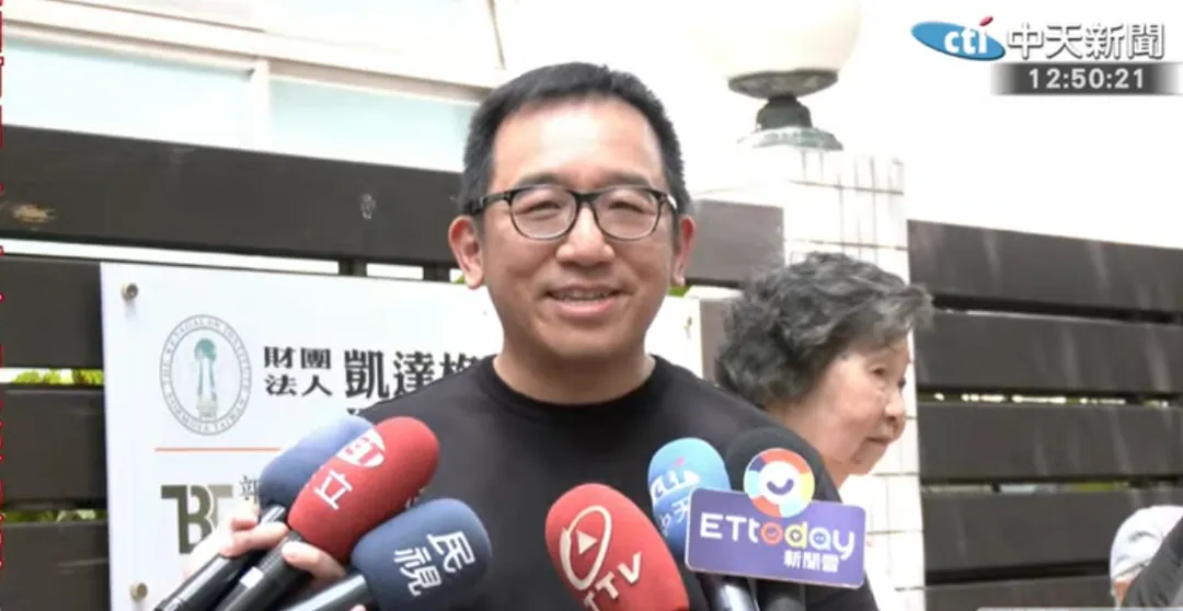 陳致中20日受訪。（圖／中天新聞）