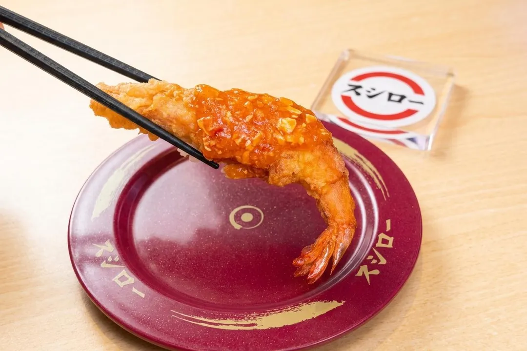 鹹食代表「乾燒辣醬軟殼蝦」每盤售價 40 元。（圖／壽司郎提供）