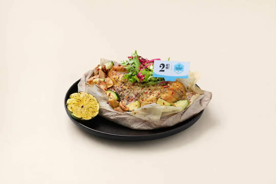 Omega-3 UP！義式檸香烤鱸魚。（圖／貳樓提供）