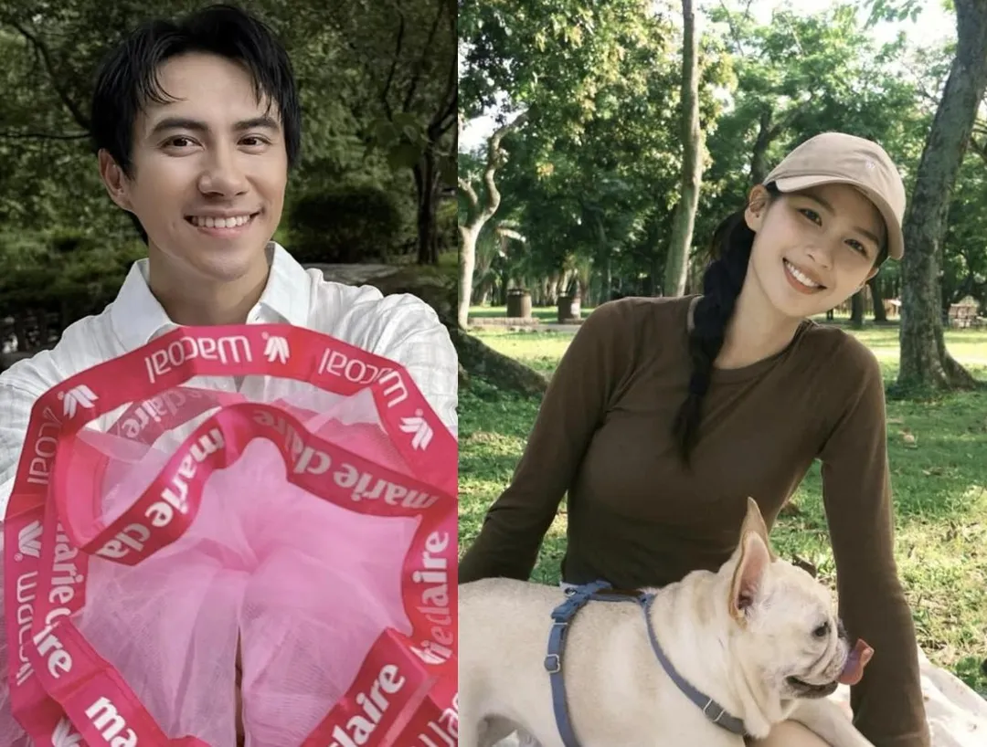 林亭莉（右）與潘君侖（左）當初正是在女星小薰牽線下認識。（圖／翻攝IG）
