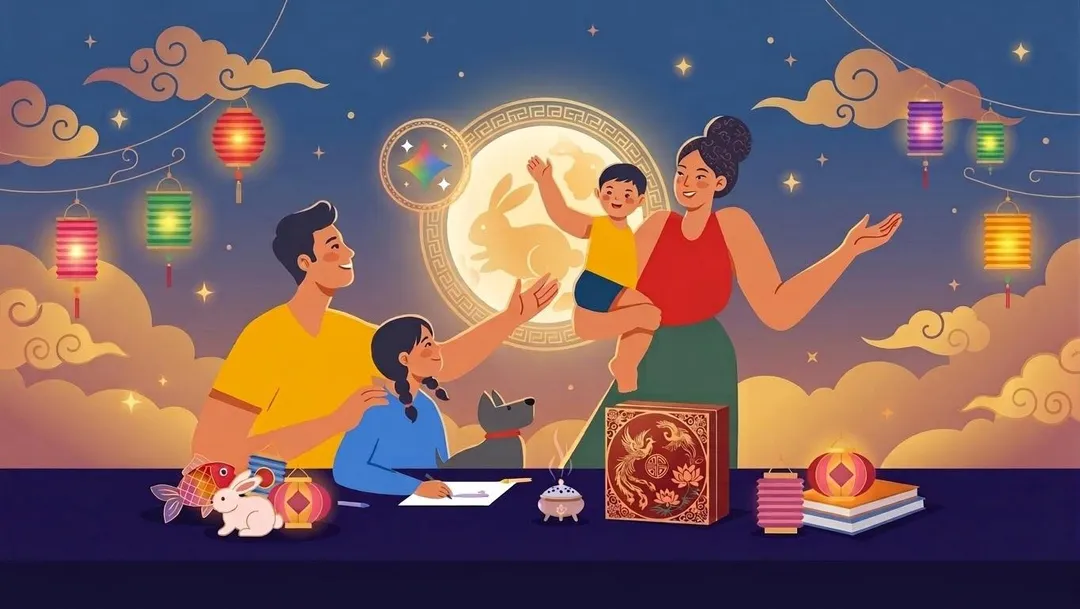 用 Gemini 點亮中秋的 8 個妙招用 Gemini 點亮中秋的 8 個妙招。（圖／Google提供）