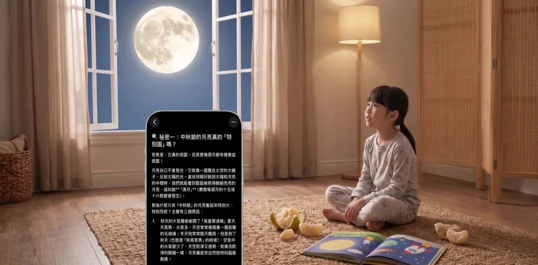 解密中秋天文冷知識 ＆ 絕佳夜拍參數指南。（圖／Google提供）