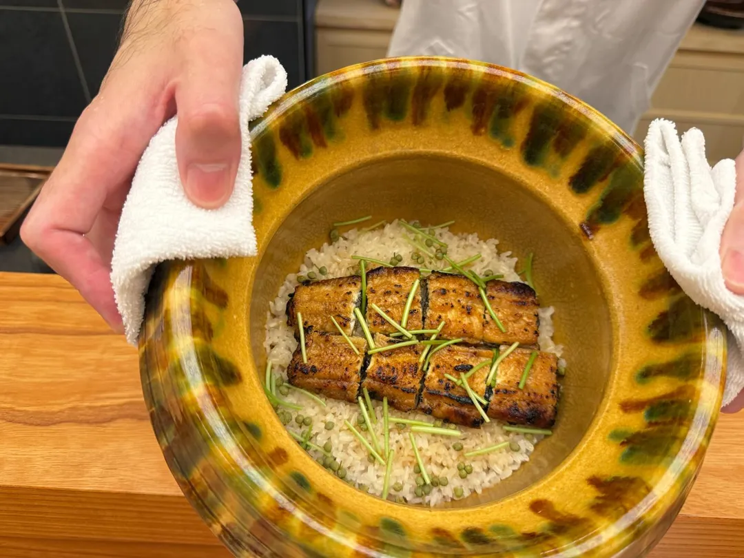 食事-鰻魚實山椒釜飯.赤出汁.香物。(圖/黃宏輝提供)
