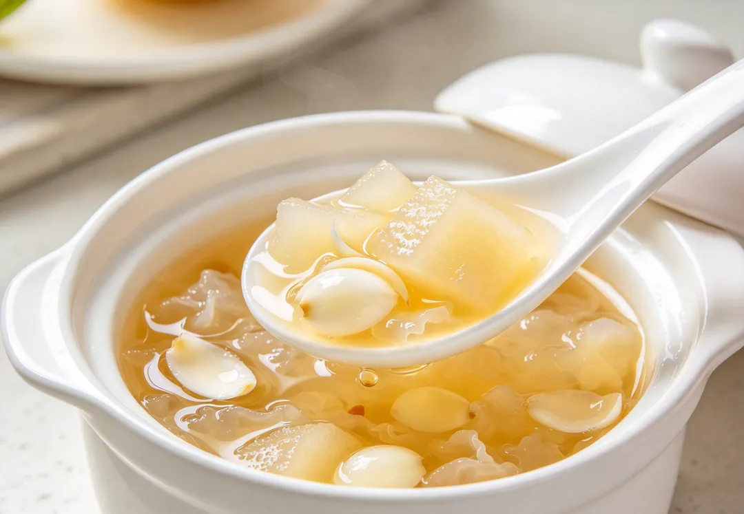 秋分前後正值水梨、百合盛產，民眾可善用當令食材，從日常飲食做好調養。（示意圖／AI生成圖）