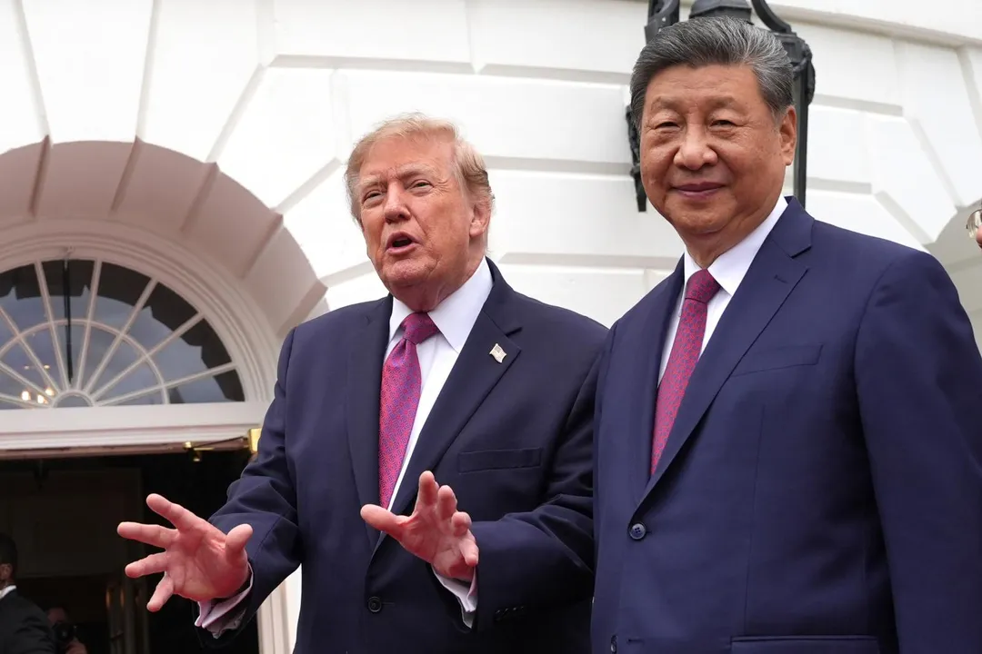 美國總統川普和中國國家主席習近平。(圖/美聯社.)