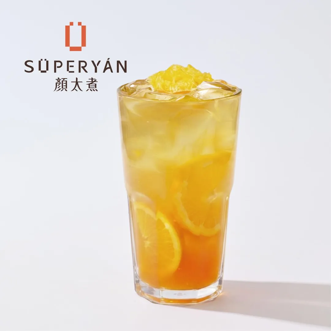 柳橙蜜桃凍飲。（圖／「SÜPERYÁN 顏太煮」提供）