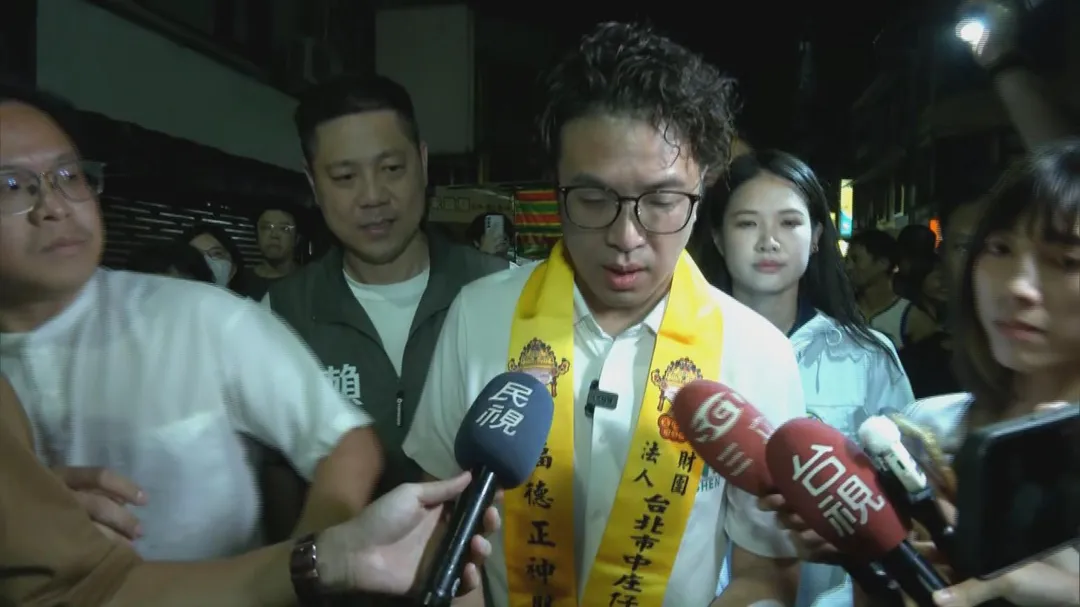 民進黨台北市長參選人沈伯洋。（圖／中天新聞）