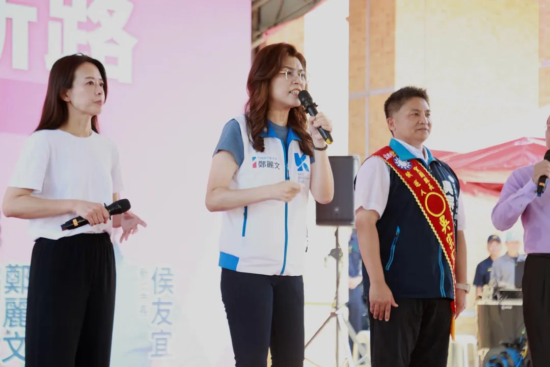 鄭麗文赴宜蘭為吳宗憲站台，並對新潮流猛烈開砲。（圖／國民黨提供）
