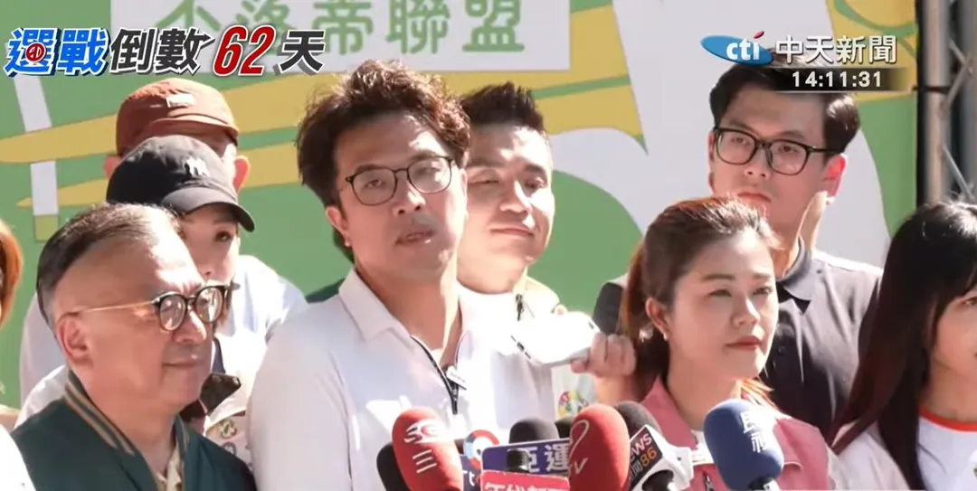 沈伯洋受訪。(圖/中天新聞)