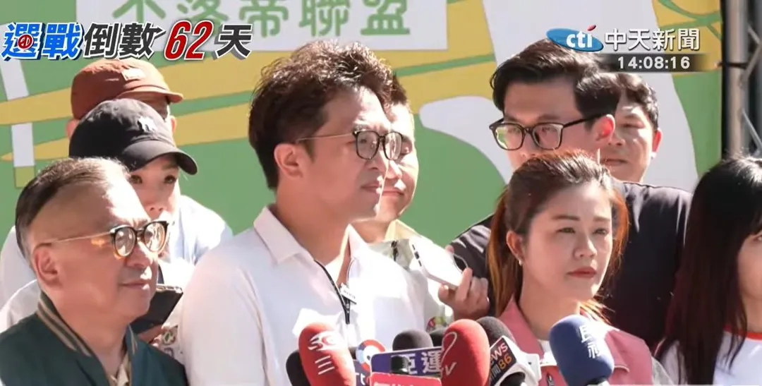 沈伯洋受訪。（圖/中天新聞）