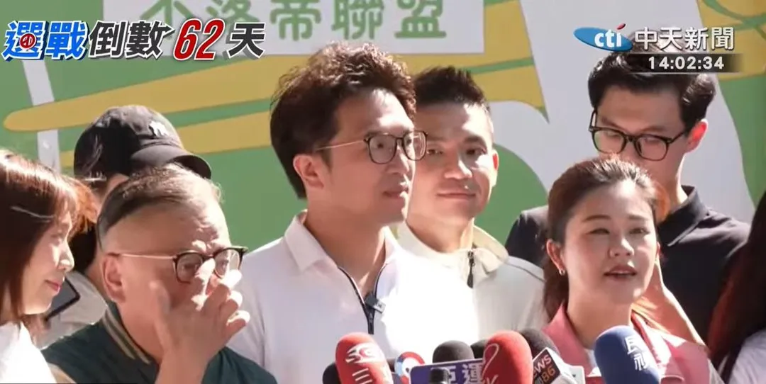 民進黨台北市長參選人沈伯洋。（圖／中天新聞）