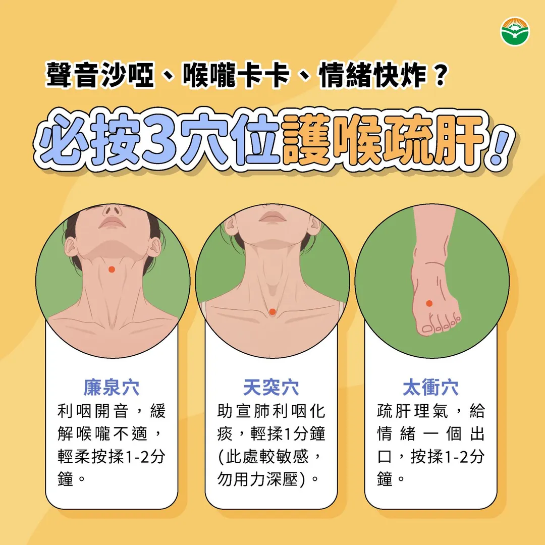 除了茶飲,也可以搭配3個穴位自行按揉。(圖/馬光中醫)