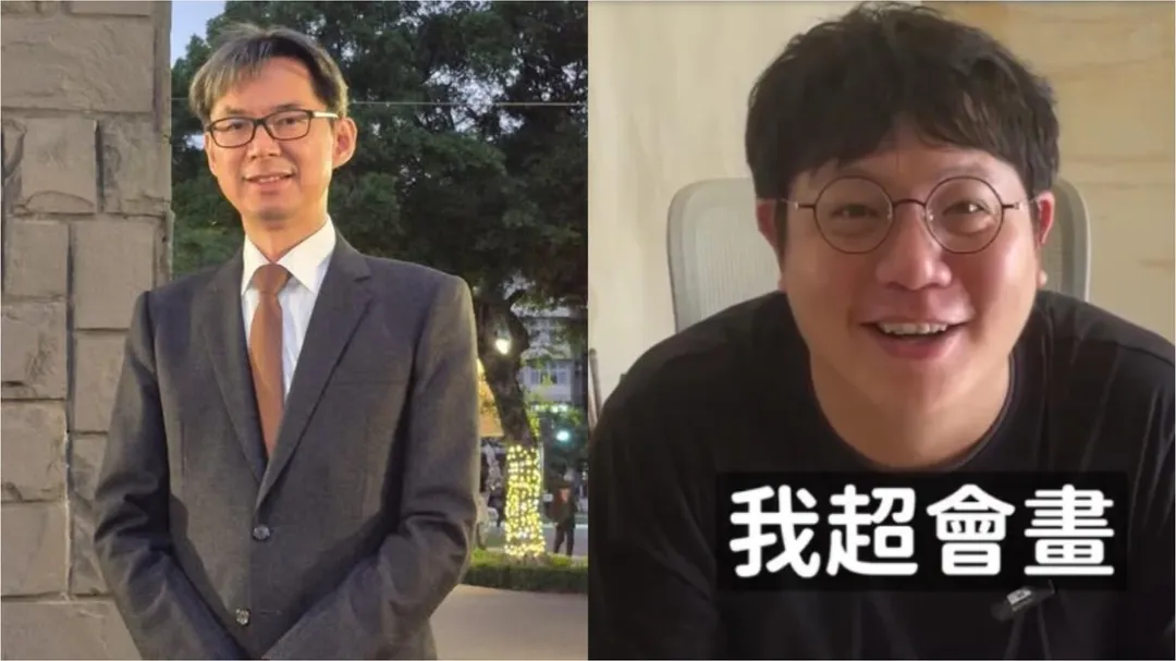台灣水彩畫壇爆發激烈論戰，簡忠威（左）槓上楊立（右）。（圖／翻攝臉書）