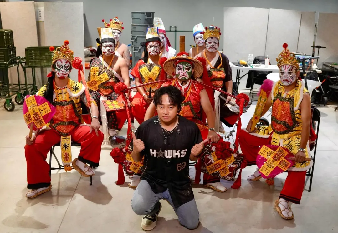賴銘偉27日率9名家將登上大巨蛋，重現18年前經典演出。（圖／大溪鳳山寺廣澤宮提供）